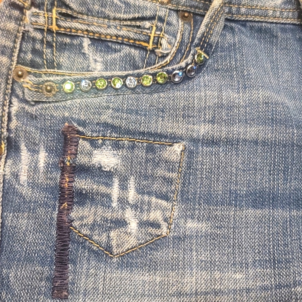 Vintage Taverniti So Jean Shorts 27 - Picture 5 of 9